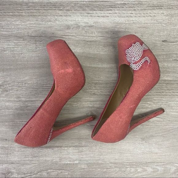 Customized Barbie Alba Pink sparkly Pumps - Picture 4 of 7